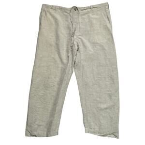 Forme 3'3204322896 Pants Womens Large Linen Blend Lagenlook Luxury Classic